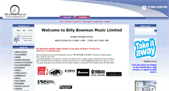 Desktop Screenshot of billybowmanmusic.co.uk