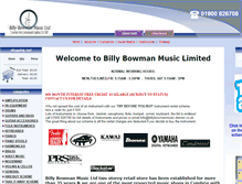 Tablet Screenshot of billybowmanmusic.co.uk